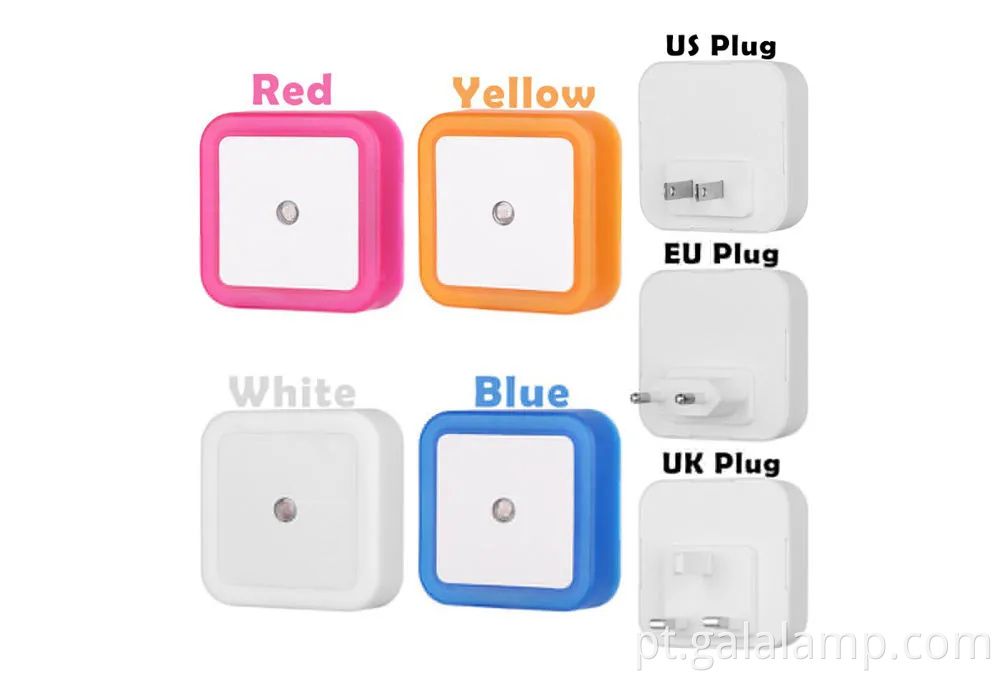 Smart Led Night Light com entardecer para Dawn Sensor, Luz do dia Branco